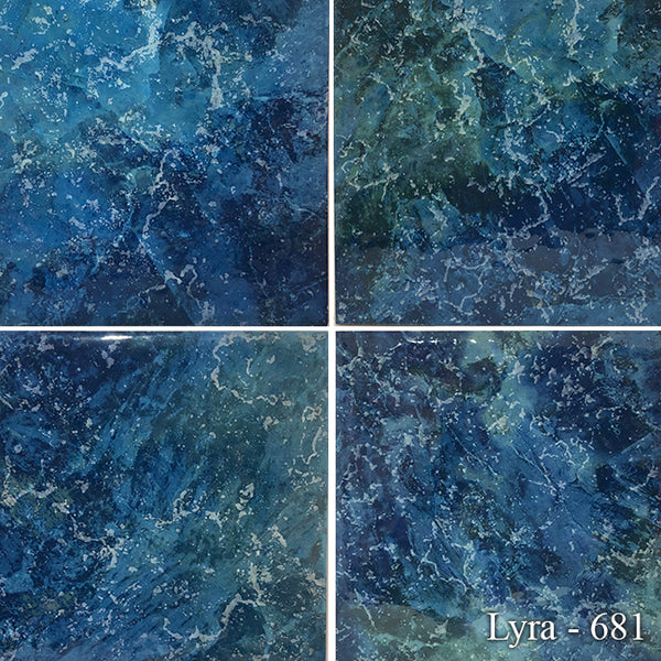 Lyra Hawaiin Blue 6x6 Pool Tile Series - Onlinetileshop.com