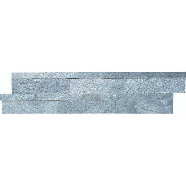 Amazon Quartzite 6x24 Split Face Stacked Stone Ledger Panel.
