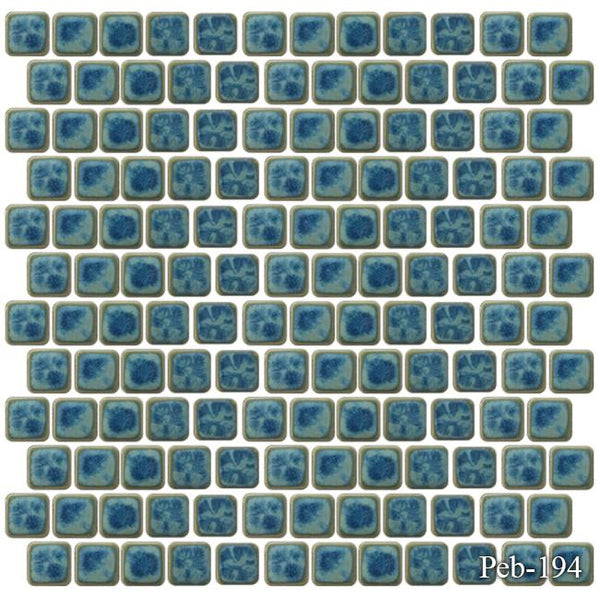 Peb Navy Blue 1x1 Pool Tile Series.