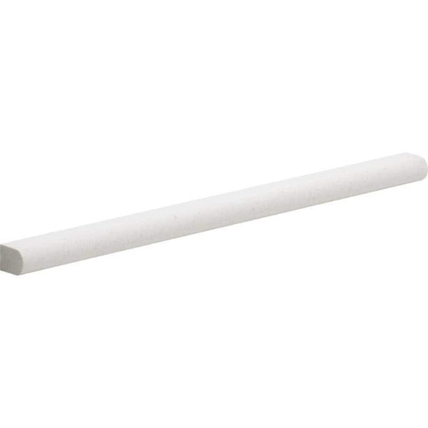 White Pearl Limestone 1/2x12 Honed Pencil Liner.