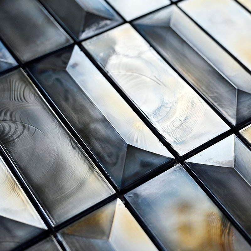 ALLURE GREY RECTANGULAR Glass Mosaic Tile