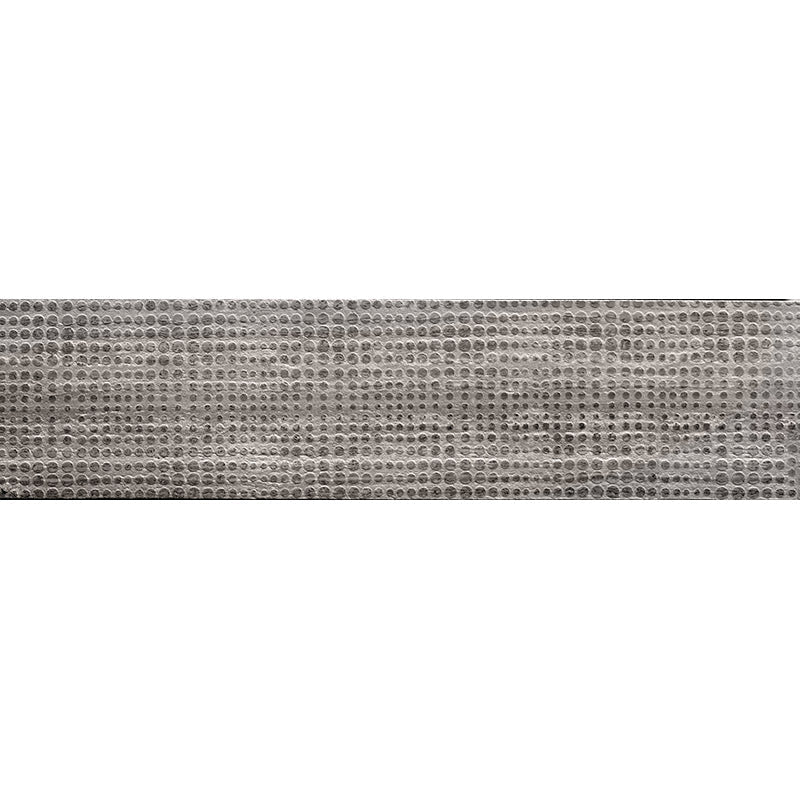 Artistic Etched Dots Wooden Gray Wooden Gray Mosaic Tile.