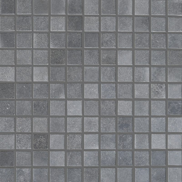 Basalt Gray 1x1 Honed Marble Mosaic Tile.