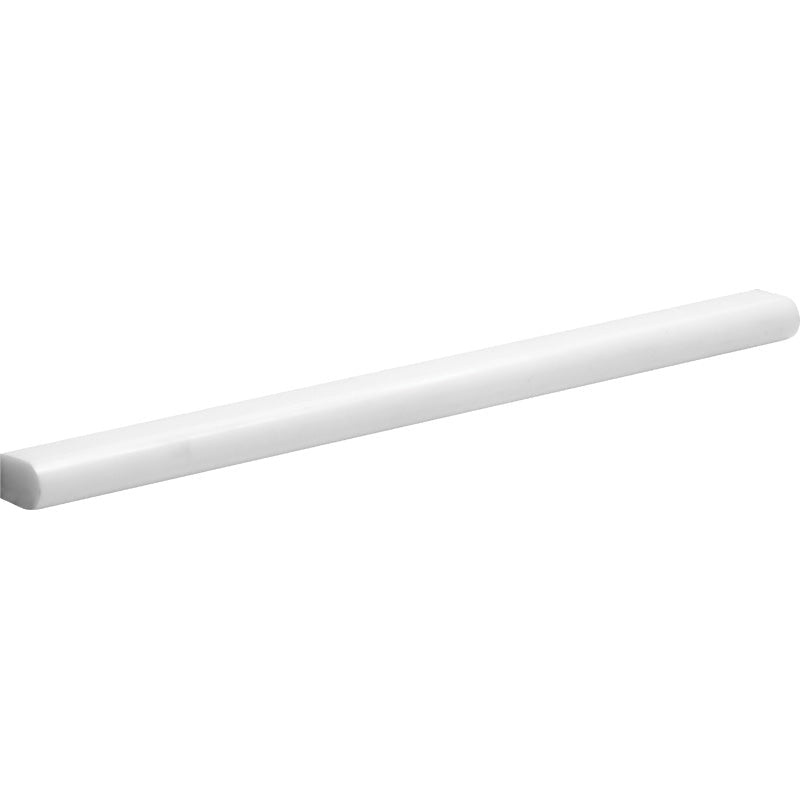 Bianco Lago Marble 1/2x12 Polished Pencil Liner.