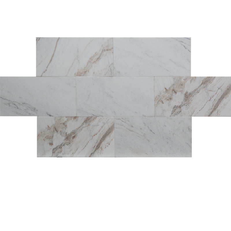 Calacatta Amber Marble 12x24 Polished Tile.