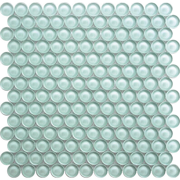 COLOR PALETTE ICE PENNY GLOSS glass Mosaic Tile.