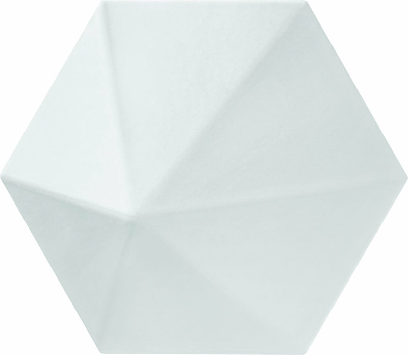 Dimensions Block White Matte 6x6 Porcelain Tile.