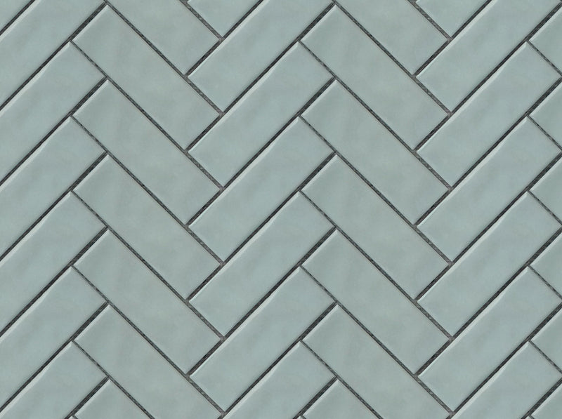Jade 1x4 Herringbone Porcelain Mosaic Tile - Onlinetileshop.com