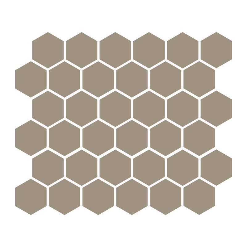 Khaki 2″ Hexagon Matte