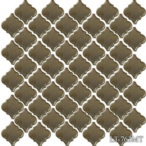 Lantern Metallic Platinium 2x2 Pool Tile Series.
