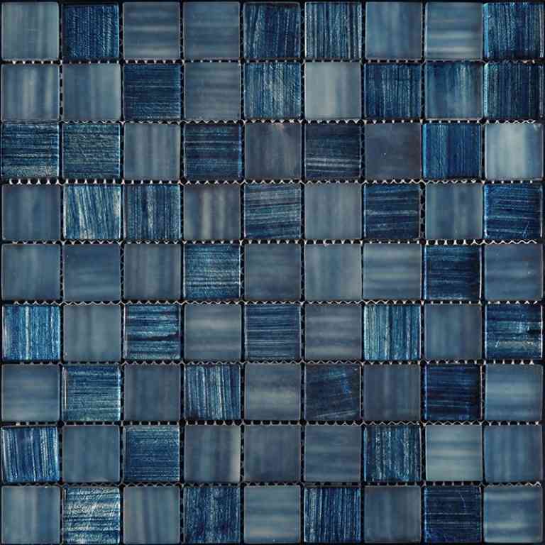 NETHERLANDS MONDRIAN TWILIGHT glass Mosaic Tile.