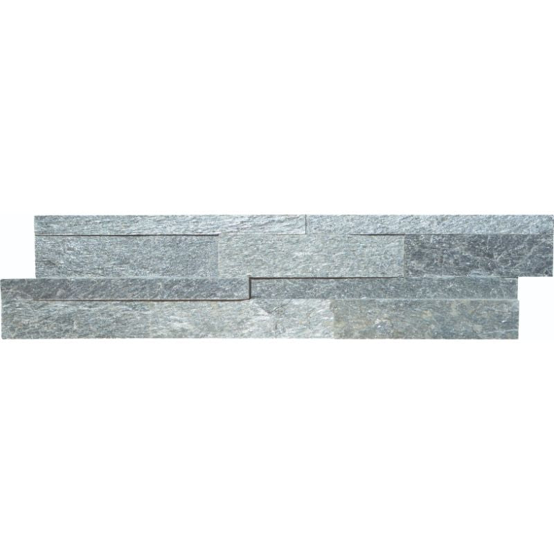 Niagra Quartzite 6x24 Split Face Stacked Stone Ledger Panel.