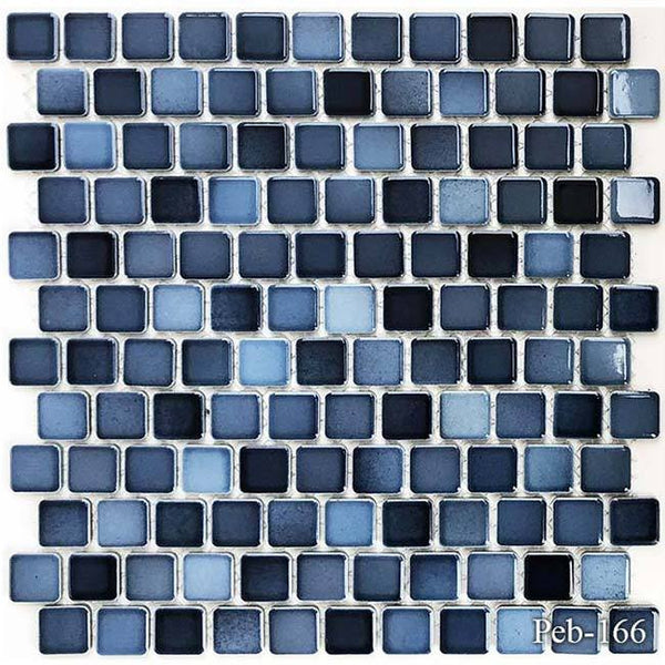 Peb Cobalt Blue 1x1 Pool Tile Series.