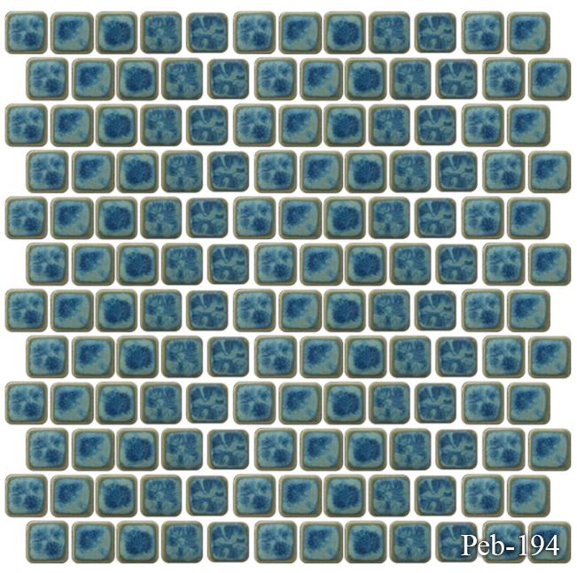 Peb Navy Blue 1x1 Pool Tile Series.