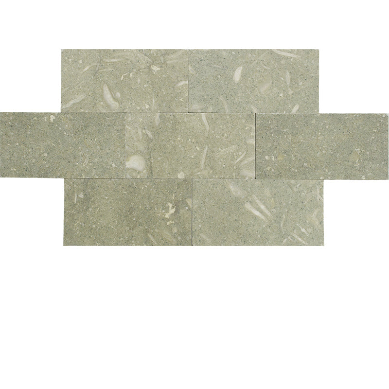Seagrass Limestone 3x6 Polished Tile.