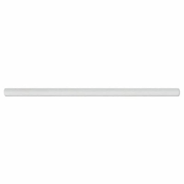 Thassos White Marble 3/4x12 Honed Pencil Liner.