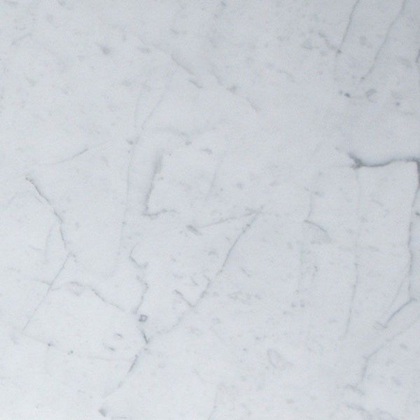White Carrara Marble 4x4 Honed Tile.